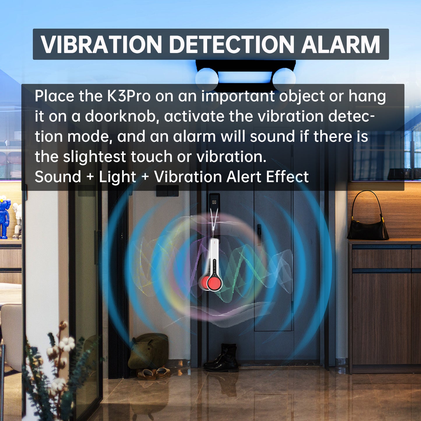 KILLOVE Hidden Camera detectors Bug Detector Anti spy Camera RF Detector GPS Tracker Detector Magnet Detection Vibration Detection Sound Vibration Light Three Kinds of prompts for car Indoor outdoor