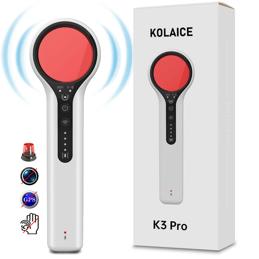 KILLOVE Hidden Camera detectors Bug Detector Anti spy Camera RF Detector GPS Tracker Detector Magnet Detection Vibration Detection Sound Vibration Light Three Kinds of prompts for car Indoor outdoor